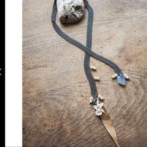 Lyric Lake  Jewels chain Lariat necklace